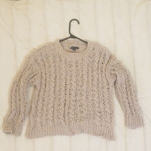 Small fawn-coloured knit sweater
